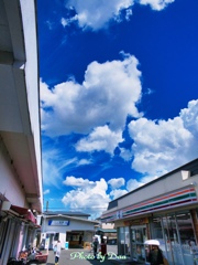 一ノ割駅から見上げる