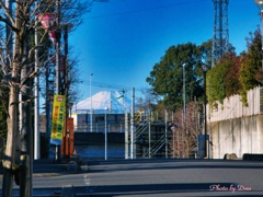 浦和のとある場所から見た富士