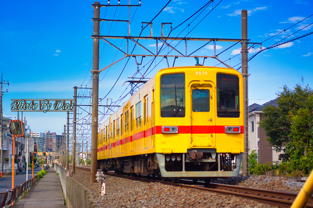 春日部に向かう黄色い8000系