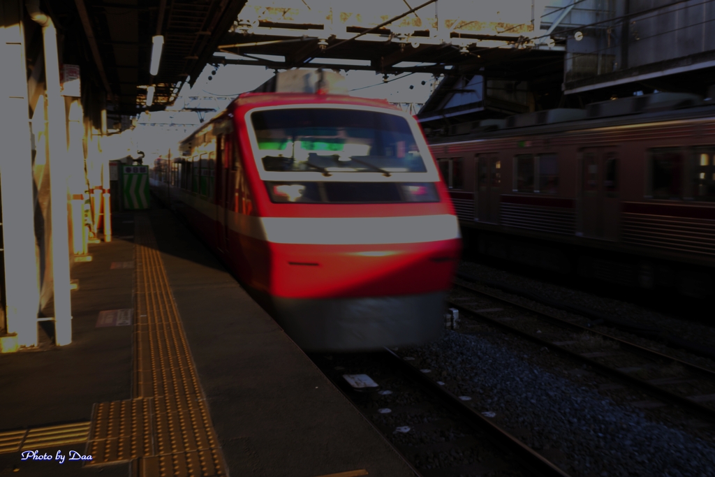 夕日でお見送り