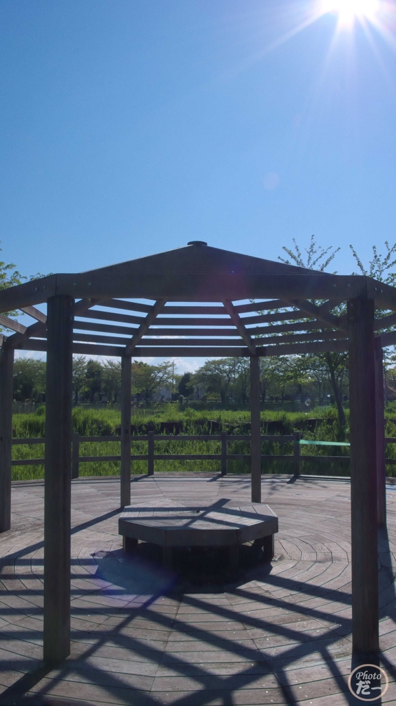 川久保公園のベンチ