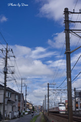 つかの間の晴れ間と電車と　Ⅲ