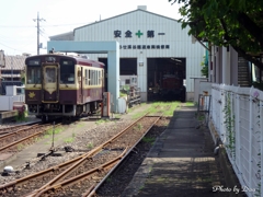 わたらせ渓谷鉄道車両検修庫