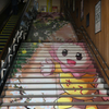 幸手駅に描かれた「さっちゃん」