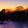 いつもの公園の夕暮れ