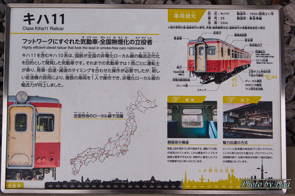 キハ１１説明板