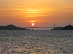 広島県三原で撮った朝日