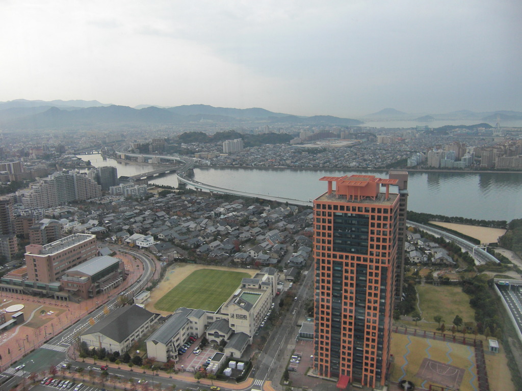 福岡タワーから見た景色