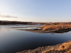 相模川　冬風景