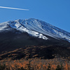 五合目から山頂を眺む