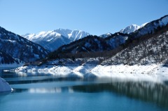 黒部湖からの景色