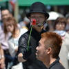 大道芸人の決定的瞬間！