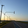 空と海と夕陽のグラデーション