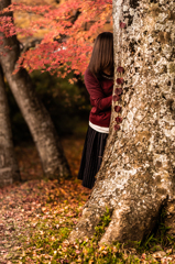 貞子　紅葉狩り　in 篠山城