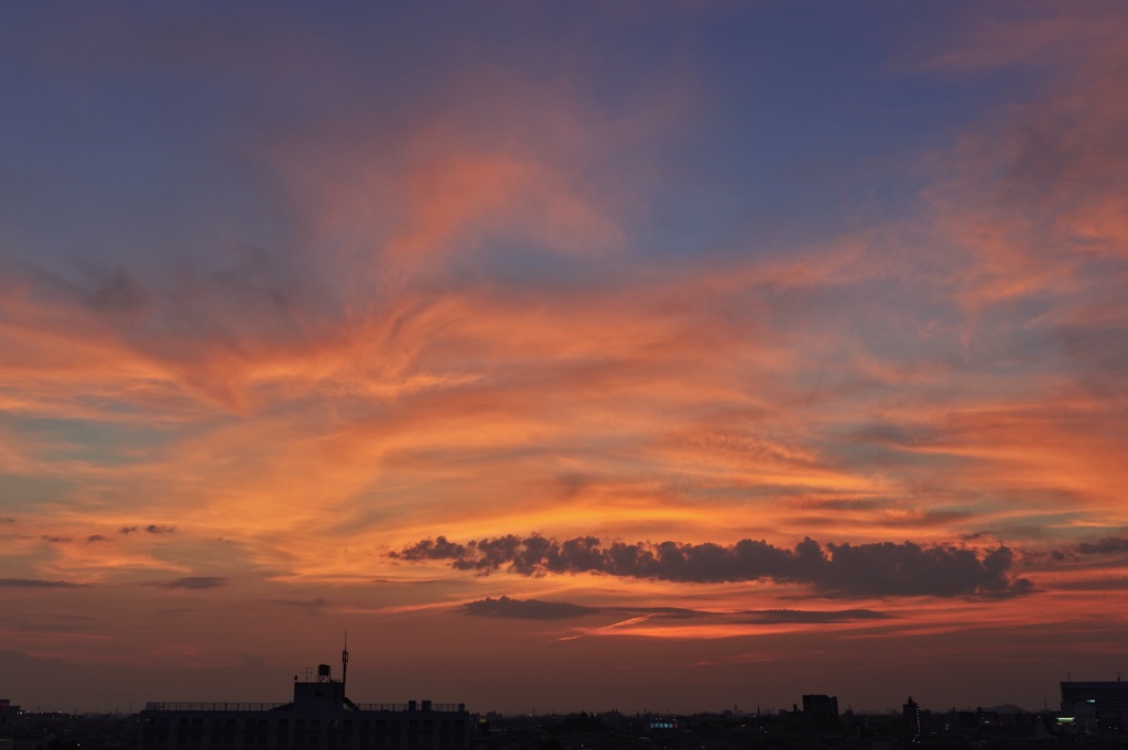 紅の空