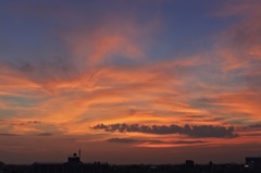 紅の空