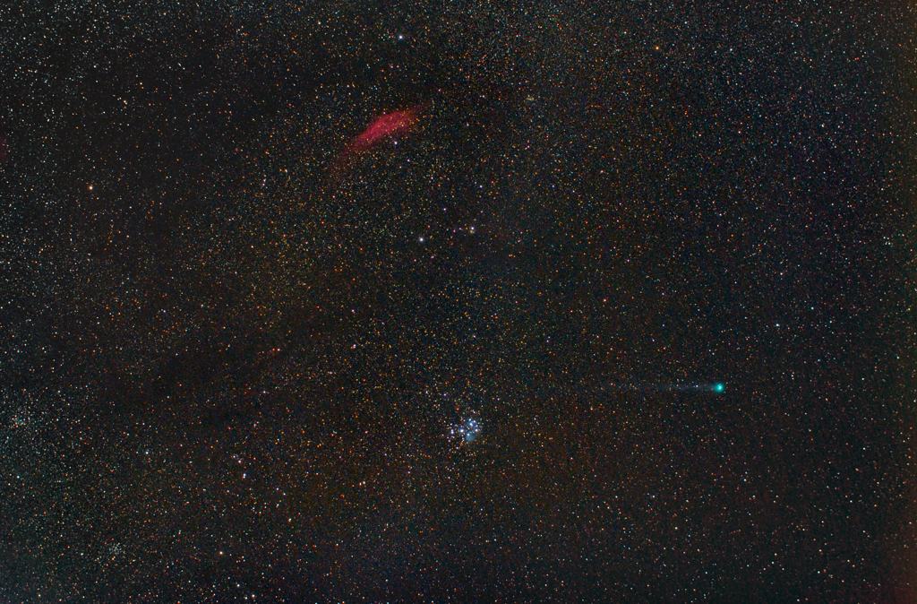 光害地で撮る天体 - ラブジョイ彗星(C/2014Q2,2015.01.20)