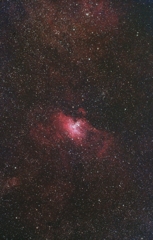 光害地で撮る星雲―ワシ星雲