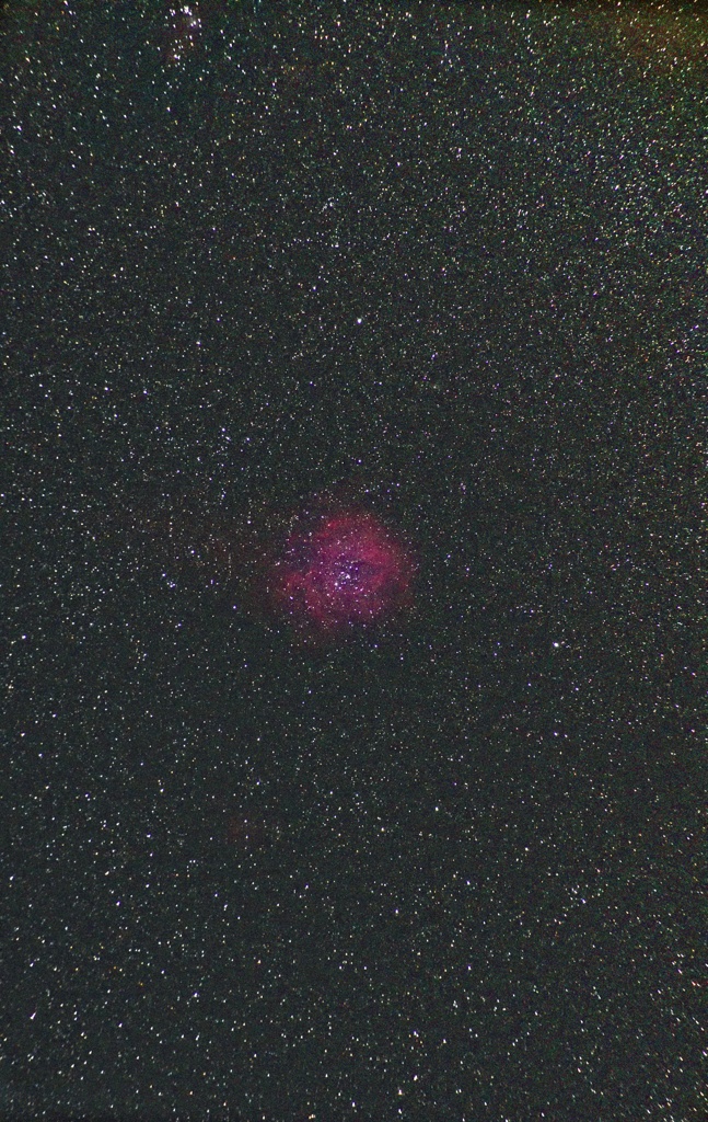 光害地で撮る天体-固定撮影でバラ星雲