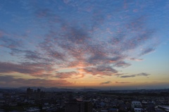 羊雲の朝