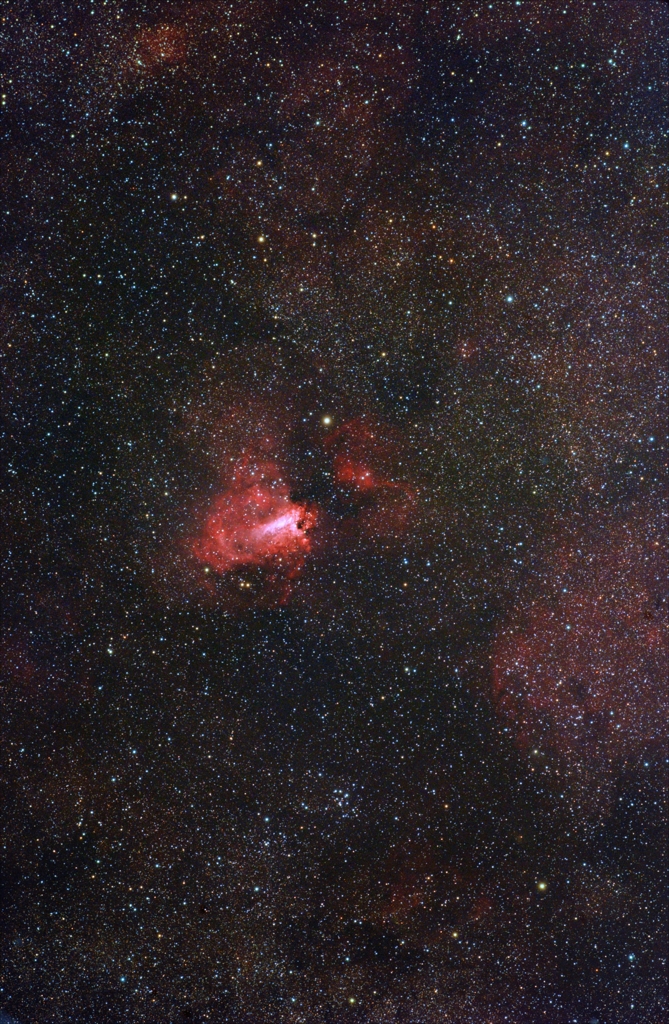 光害地で撮る天体―オメガ星雲