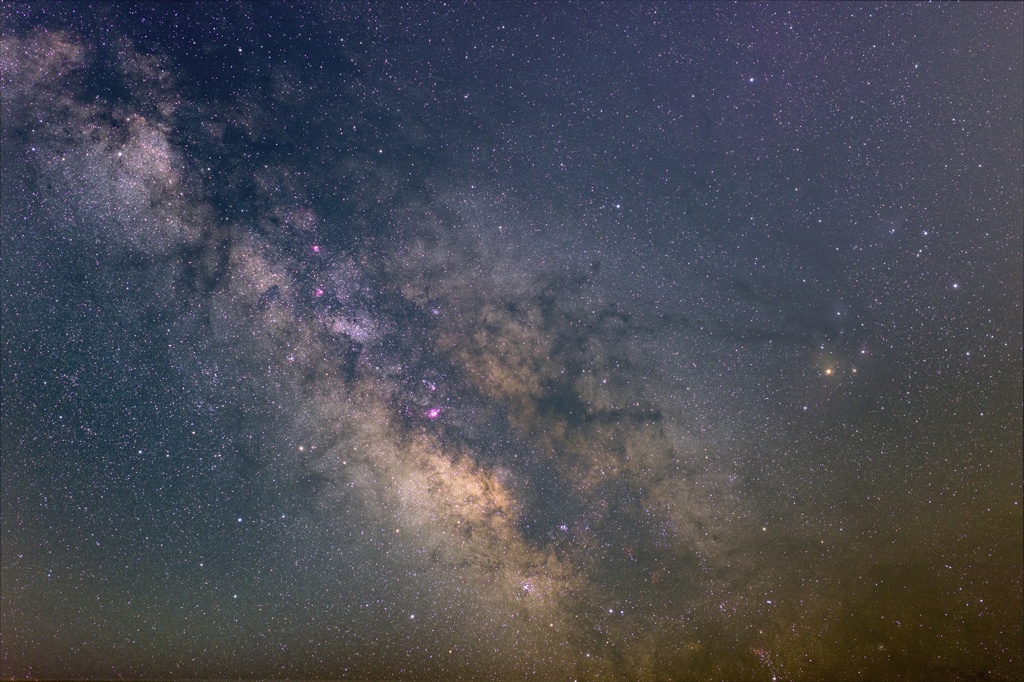 碧い惑星から銀河を臨む