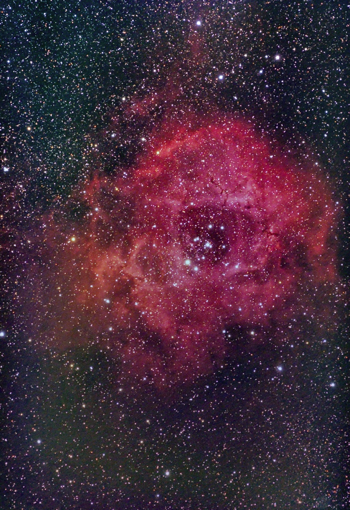 光害地で撮る天体 - 薔薇星雲