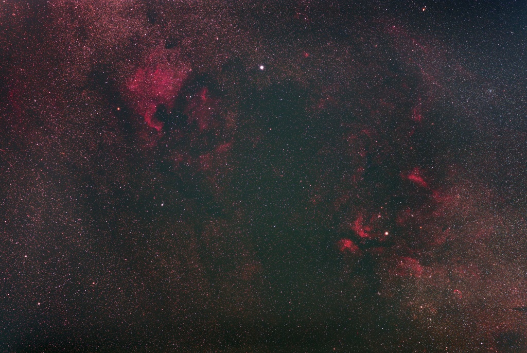  光害地で撮る天体 - 北アメリカ星雲～サドル付近