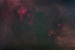  光害地で撮る天体 - 北アメリカ星雲～サドル付近