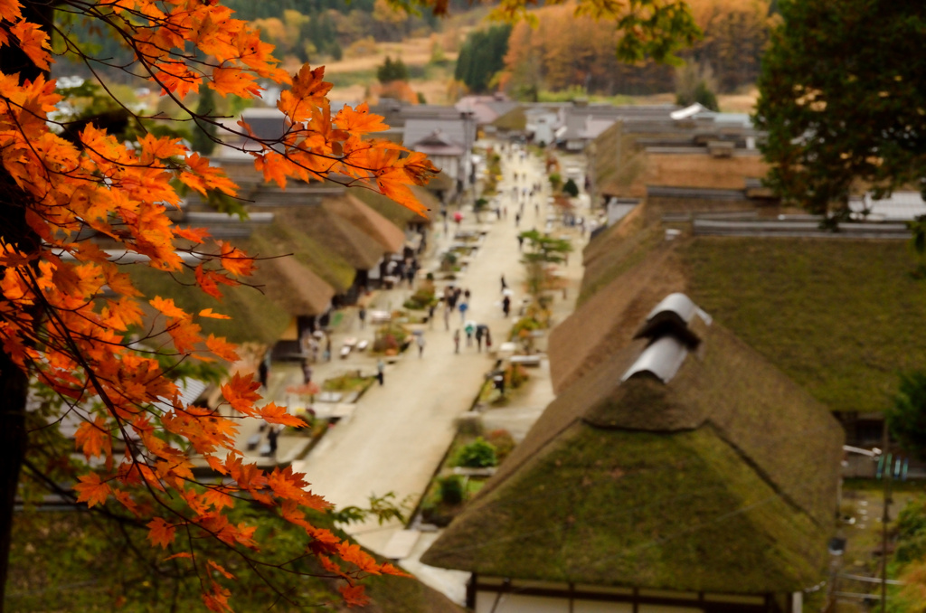 会津・大内宿③行交う旅人を眺め続けて幾年月