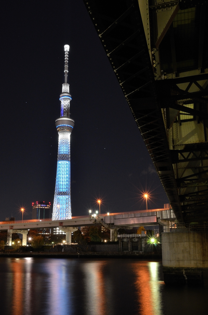 夜の隅田川アンダーザブリッジ①