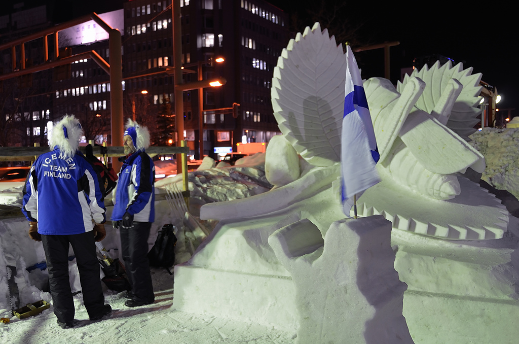 2013さっぽろ雪まつり　雪像製作中③