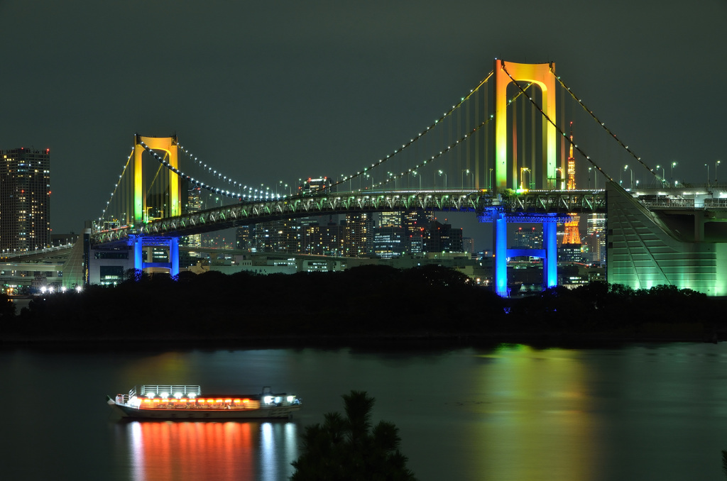 お台場・レインボーブリッジ夜景②