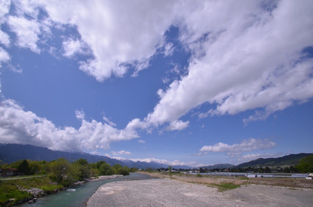 青空の下（安曇野にて）