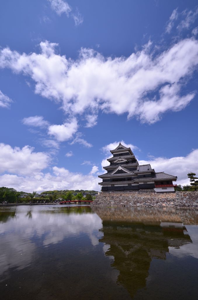 青空に聳え立つ