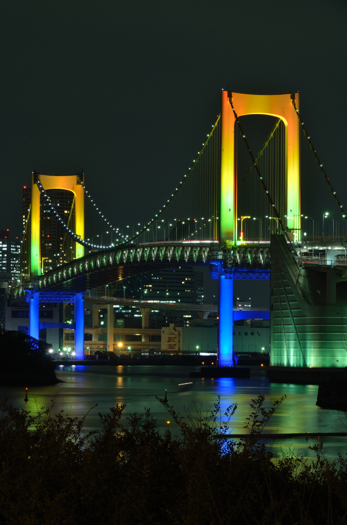 お台場・レインボーブリッジ夜景①