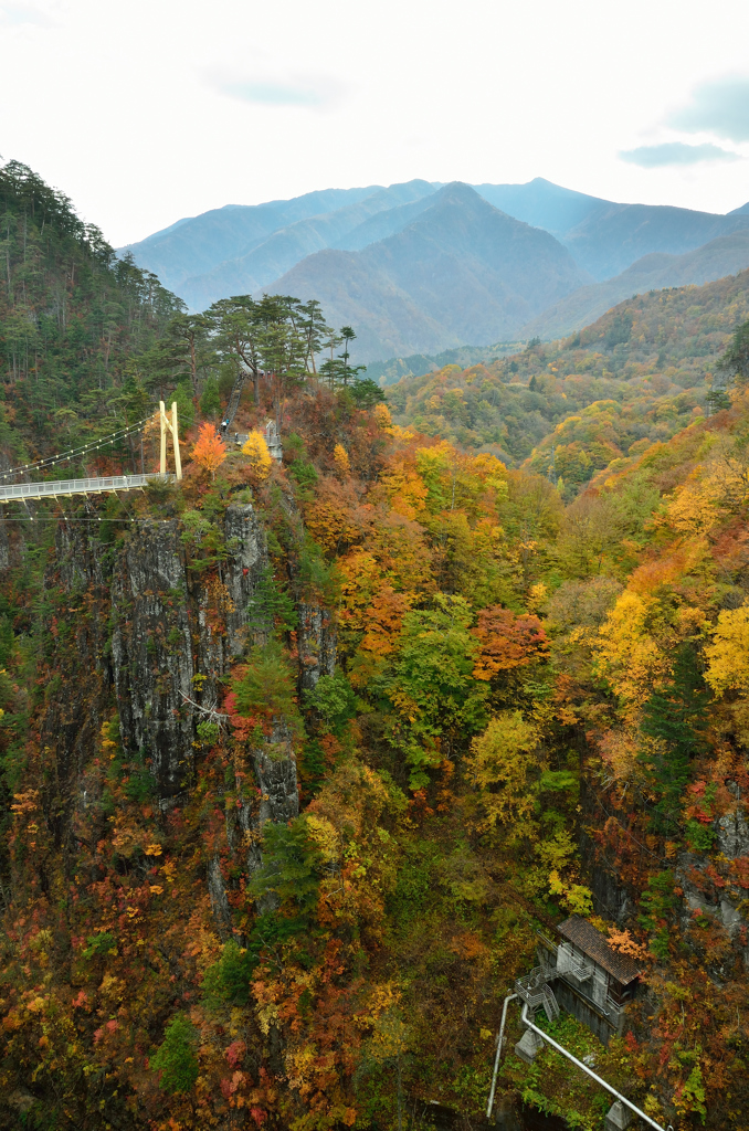 奥鬼怒栗山・瀬戸合峡の紅葉①