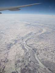 氷の世界（北米上空）