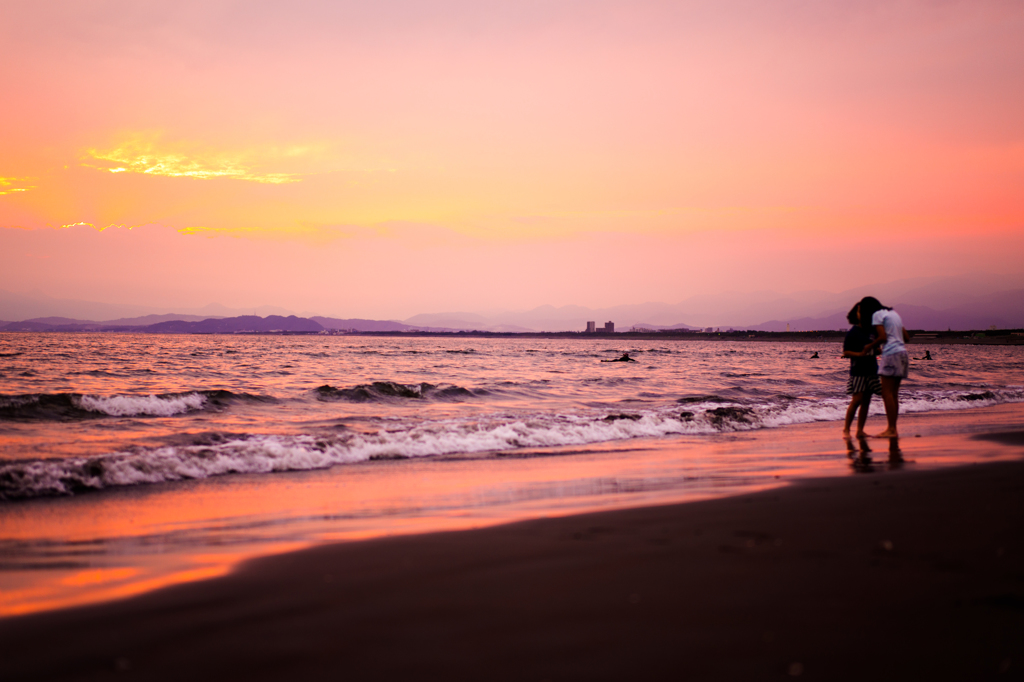 晩夏の夕焼け