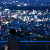 A man in the Tokyo illumination