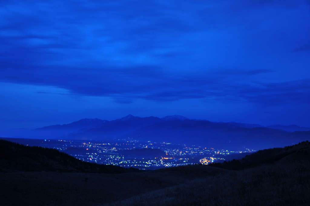 諏訪の夜明け
