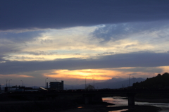 夕焼けと雲