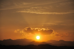 夕日