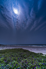 霞む青空