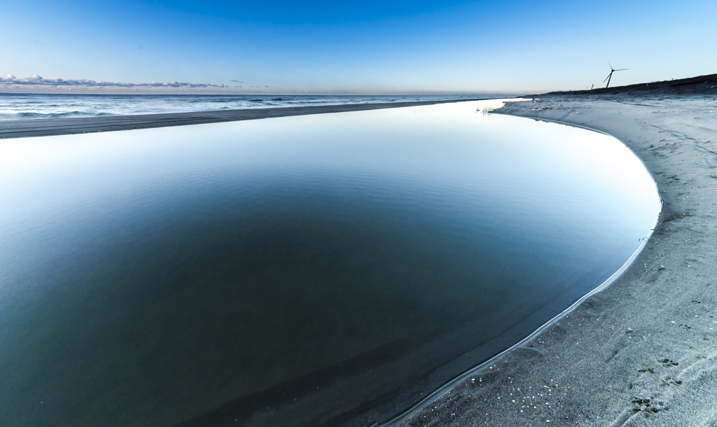 無風な海岸