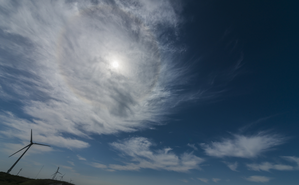 雲の中の日暈