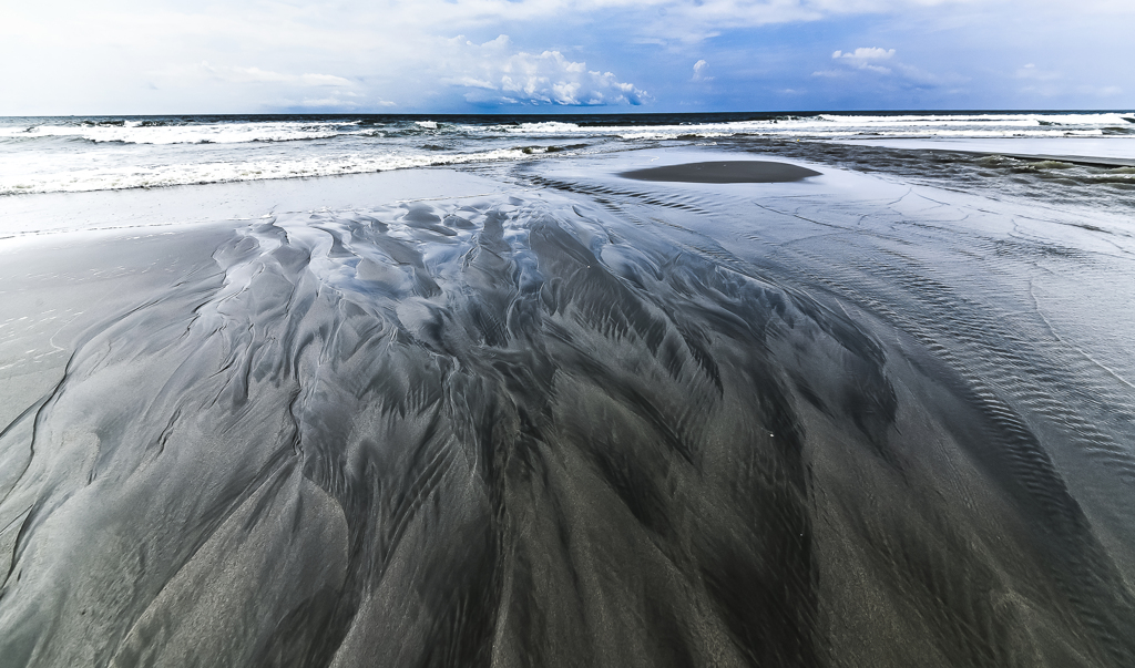 河口の水面