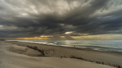 曇り空の朝　３