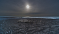 雨上がりの海岸　２