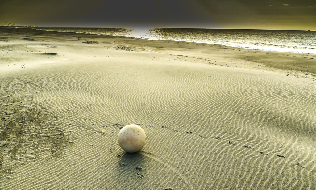 風に吹かれて転がる